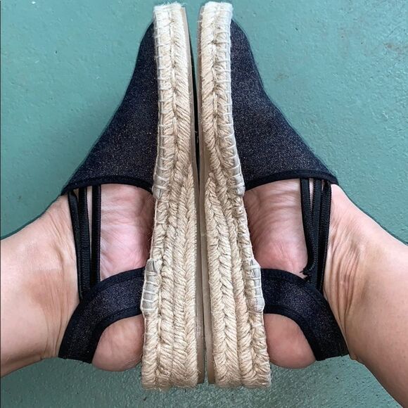 Picon navy blue flat espadrille handmade sandals - Picture 8 of 8